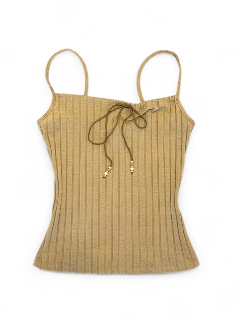 2000s Xi brand tan tank top